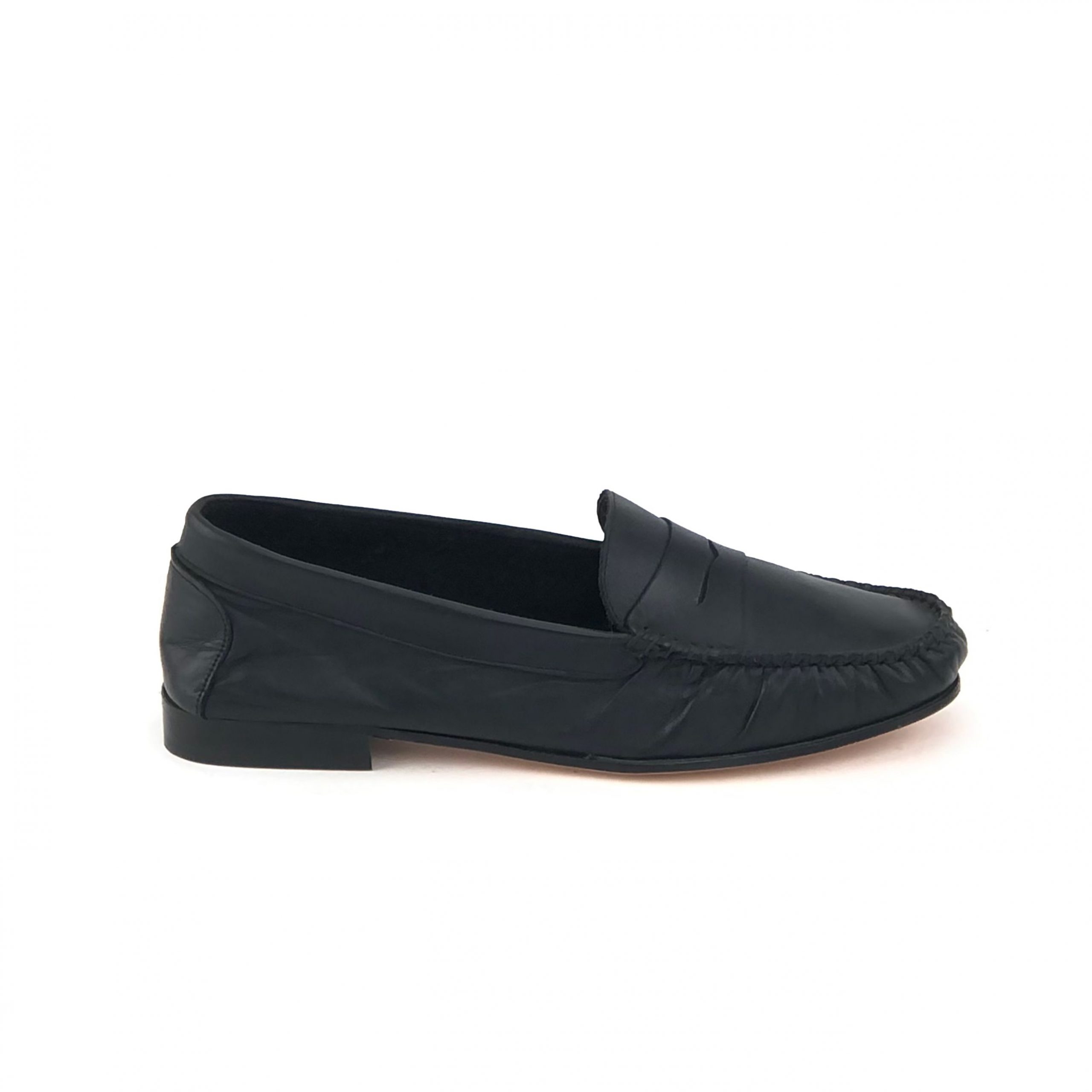 Aurora leather loafer (black) – Pratesi Shoes